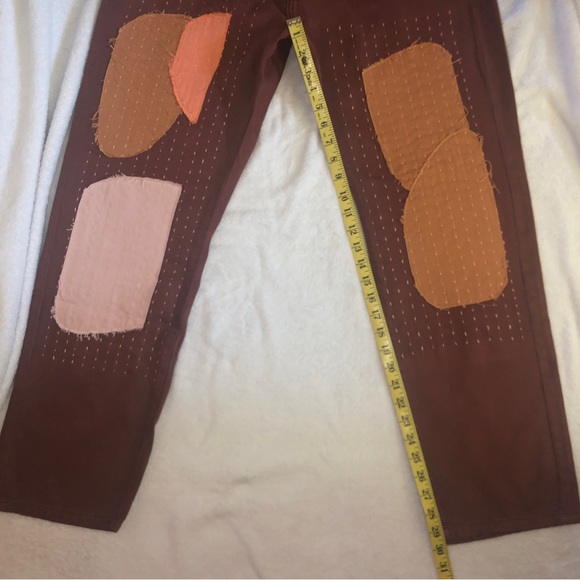 Sandrine Rose X Free People Brown Patch Pants - Picture 9 of 13